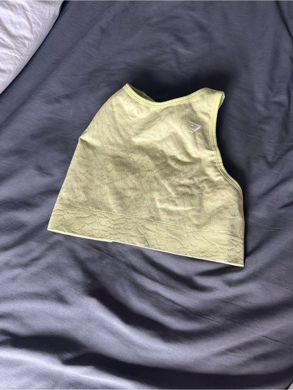 Gymshark Light Lime Seamless High-Neck Sports Bra